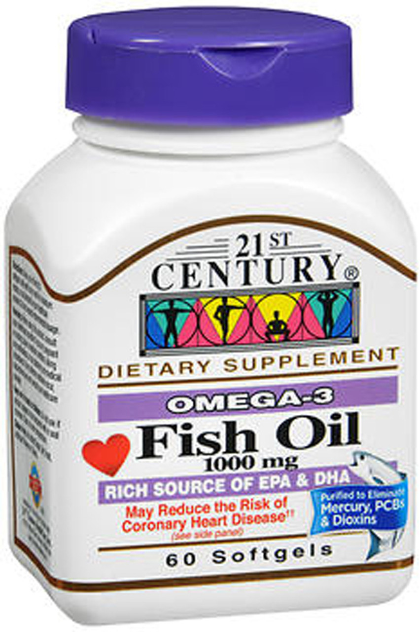 21st Century Omega-3 Fish Oil 1000 mg 