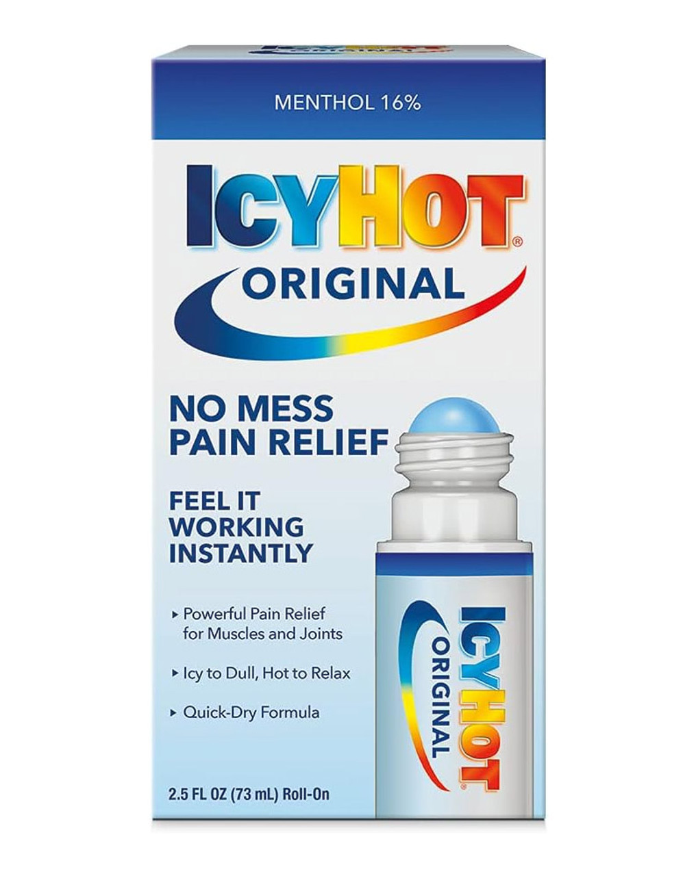 Icy Hot Maximum Strength Pain Relieving Gel Roll On 2 5 Oz The Online Drugstore