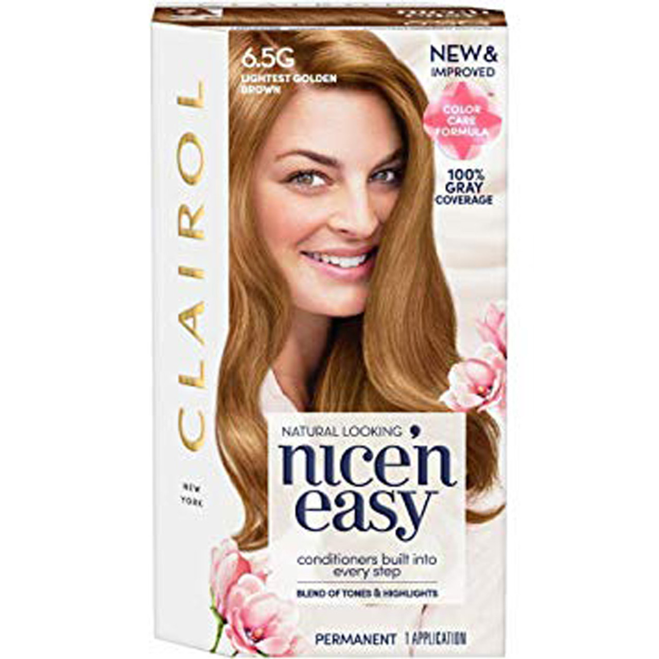 Clairol Nice 'n Easy Hair Color 6.5G Natural Lightest Golden Brown - The  Online Drugstore ©