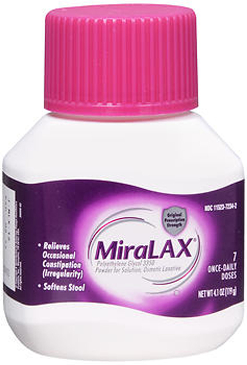 Miralax Powder 7 Doses - 4.1 oz - The Online Drugstore ©