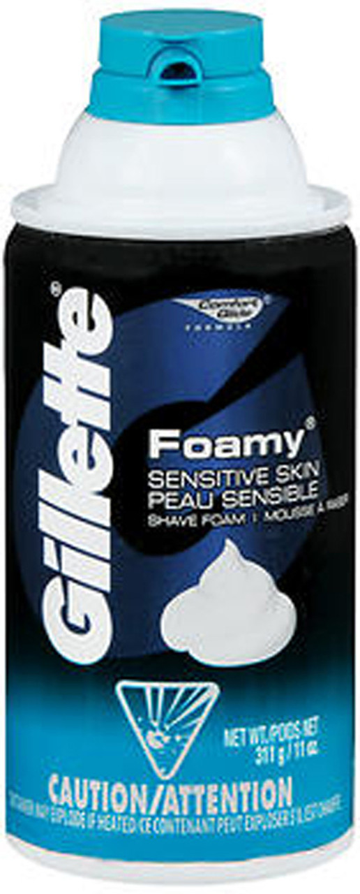 Gillette Foamy Menthol Shave Foam, 11 oz
