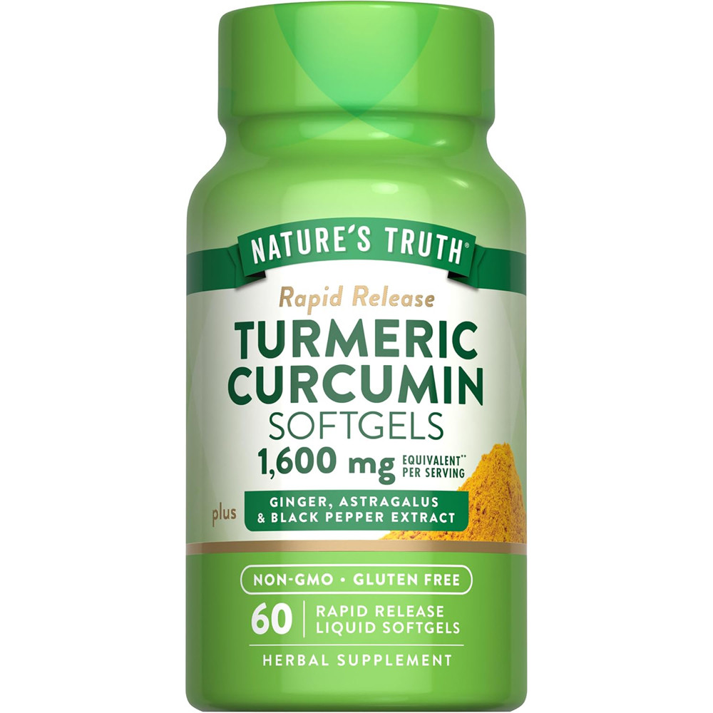 Nature's Truth Rapid Release Turmeric Curcumin 1600 mg Per Serving
