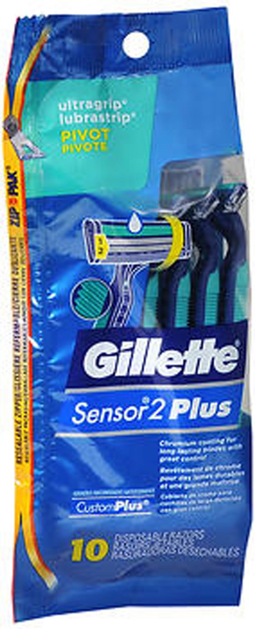 kristal wees stil dikte Gillette Sensor 2 Plus Disposable Razors - 10 ct - The Online Drugstore ©