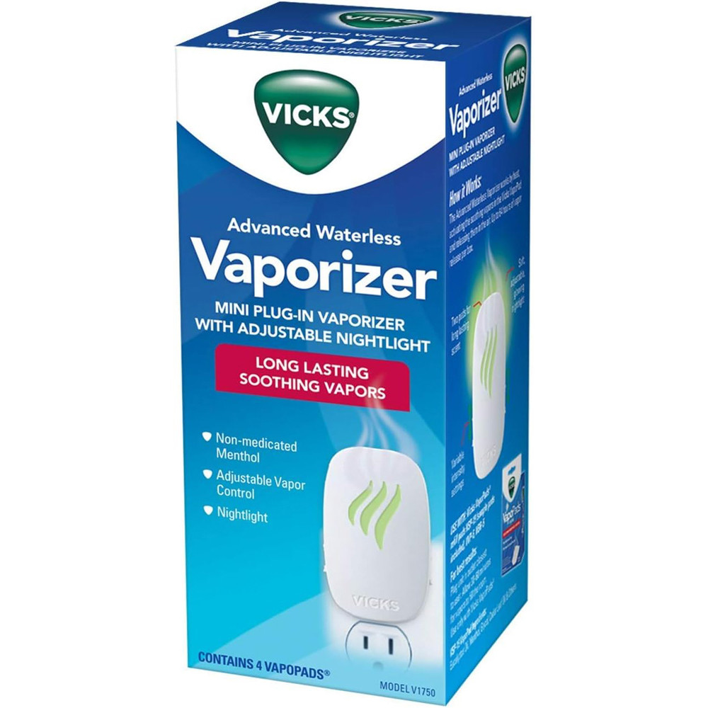 Vicks Advanced Soothing Vapors Mini Waterless Vaporizer With