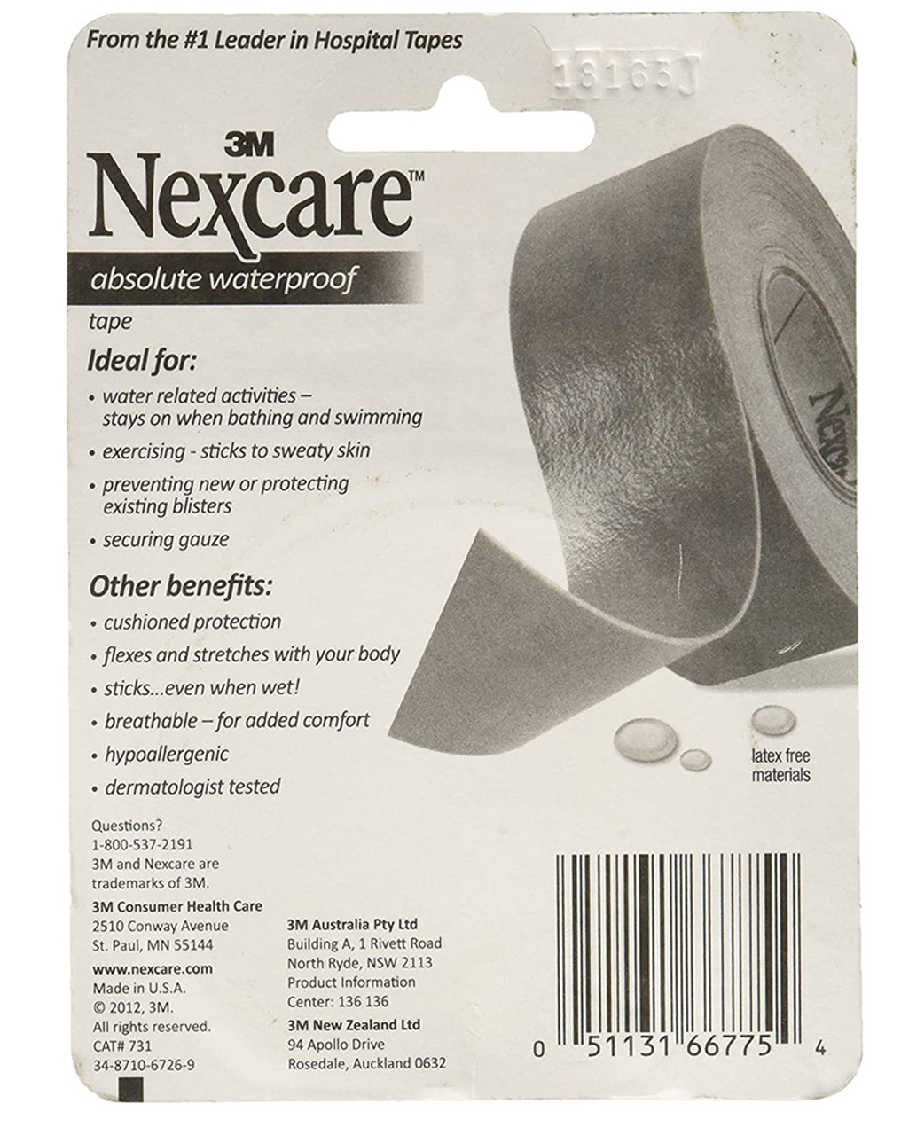 Nexcare Waterproof Tape 1 x 180 - Office Depot