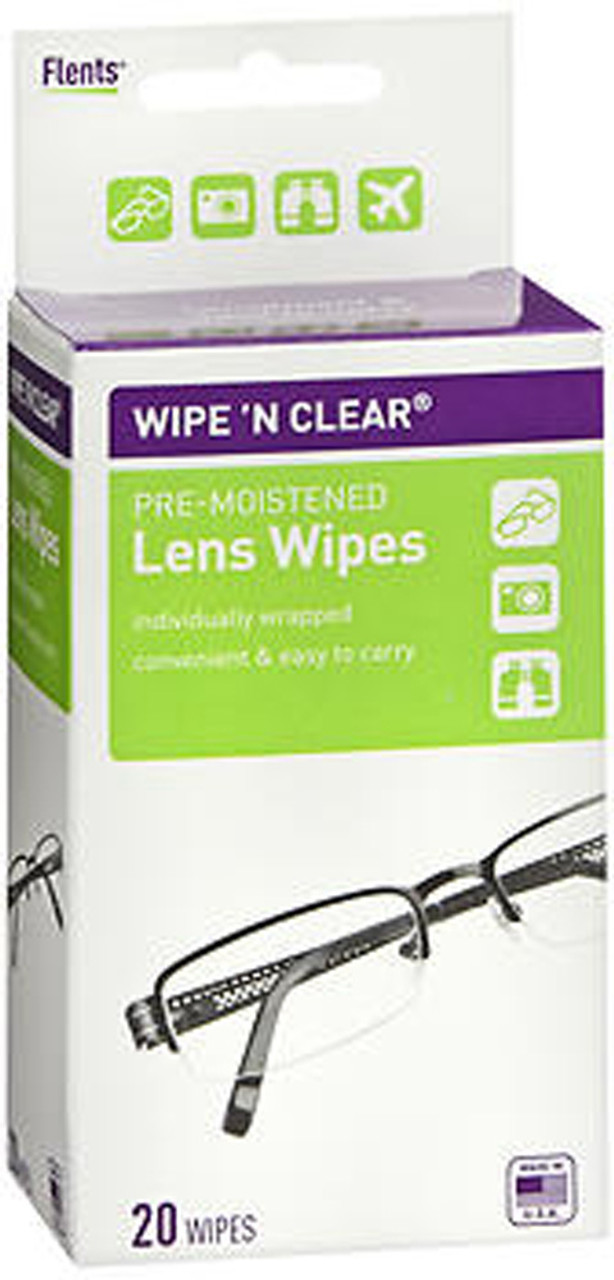 Flents Wipe 'N Clear Eyeglass Lens Cleaner - 4 oz