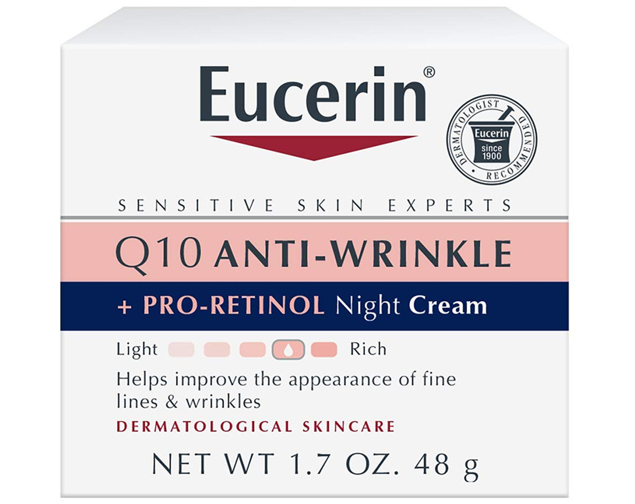 Udpakning en gang anklageren Eucerin Q10 Anti-Wrinkle + Pro-Retinol Night Cream - 1.7 oz - The Online  Drugstore ©