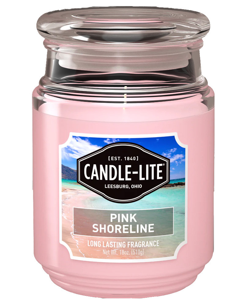 Candlelite Candle, Pink Shoreline 18 oz The Online Drugstore