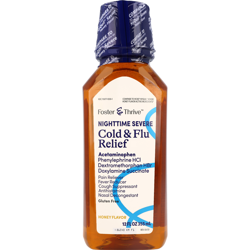 Foster & Thrive Nighttime Severe Cold & Flu Relief Acetaminophen