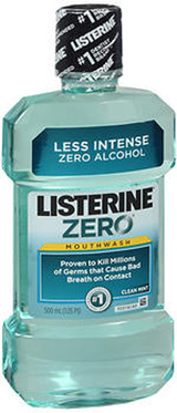 Listerine Zero Mouthwash Clean Mint - 16.6 oz