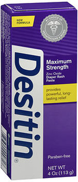 Desitin Maximum Strength Original Paste Tube - 4 oz