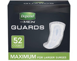 Depend For Men Guards Maximum Absorbency - 2 pks of 52