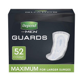 Depend For Men Guards Maximum Absorbency - 2 pks of 52