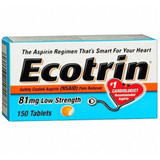 Ecotrin 81 mg Low Strength Safety Coated Aspirin - 150 Tablets