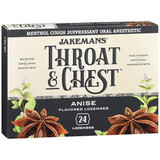 Jackman's Throat Chest Lozenges Anise Menthol - 6 packs of 24