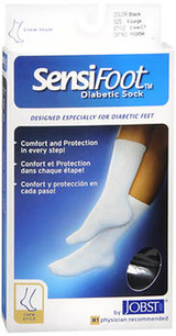 JOBST SensiFoot Diabetic Socks Black XL - 1 Pair
