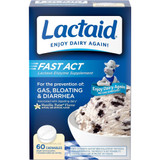 Lactaid Fast Act Tablets Vanilla Twist Flavor - 60 Tablets