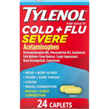 Tylenol Cold & Flu, Severe, Caplets - 24 caplets