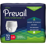 Prevail Protective Underwear, Small/Medium - 4 pks of 18