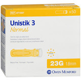 Unistik 3 Normal, Safety Lancets - 50 single-use safety lancets