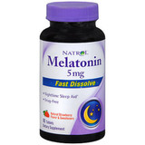 Natrol Melatonin 5 mg Fast Dissolve Strawberry Flavor - 90 Tablets