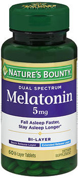 Nature's Bounty Dual Spectrum Melatonin 5 mg Bi-Layer - 60 Tablets