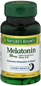 Nature's Bounty Melatonin 10 mg Maximum Strength - 60 Capsules