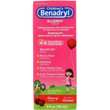 Benadryl Children's Allergy Liquid Cherry - 4 oz