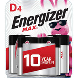 Energizer MAX Alkaline Batteries Size D - 4pk