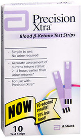 Precision Xtra Blood B-Ketone Test Strips - 10 ct