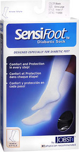 Jobst SensiFoot Diabetic Socks Knee-High Black XL - 1 pair