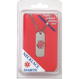 Emerg Alert Diabetic Necklace - 1 ea.