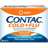 Contac Cold + Flu Caplets Day - 24 ct