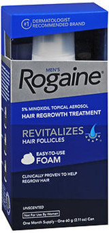 Rogaine Men's Hair Regrowth Treatment, Unscented - 2.11 oz