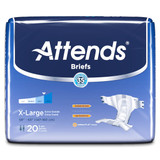 Attends Breathable Briefs Extra Large - 3pks of 20