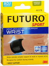 Futuro Wrap Around Wrist Support Adjust To Fit Black - Each