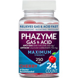 Phazyme Gas and Acid Relief Chewable, 250 mg - 24 ct