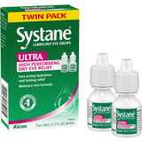 Systane Ultra Lubricant Eye Drops - Two 10 mL Bottles