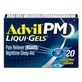 Advil PM Pain Reliever/Nighttime Sleep-Aid Liqui-Gels - 20 ct