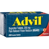 Advil Ibuprofen Pain Reliever/Fever Reducer, 200 mg Coated Tablets - 200 ct