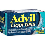 Advil Pain Reliever/Fever Reducer Liqui-Gels, 200 mg - 80 ct