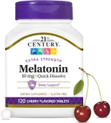 21st Century Melatonin 10 mg Quick Dissolve Tablets Cherry - 120 ct