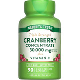 Nature's Truth Ultra Triple Strength Cranberry 15,000 mg Plus Vitamin C Quick Release Capsule  - 90 ct