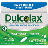 Dulcolax Medicated Laxative Suppositories - 16 ct