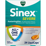 Vicks Sinex Daytime Congestion, Pressure & Pain LiquiCaps - 24 ct