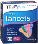 Trueplus Sterile Lancets 33 Gauge - 100 ct