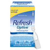 Refresh Optive Lubricant Eye Drops Single-Use Containers - 60 ct