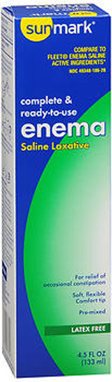 Sunmark Complete & Ready-to-Use Enema Saline Laxative - 4.5 oz