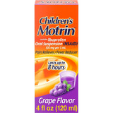 Motrin Children's Oral Suspension Grape Flavor - 4 oz