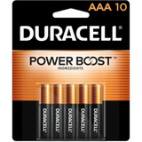 Duracell Coppertop Alkaline Batteries 1.5 Volt AAA - 10 ct